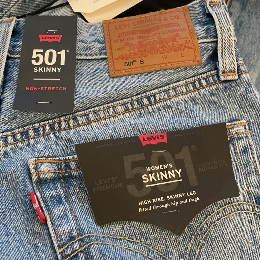Previously loved Levi’s 502 skinny high rise skinny leg jeans - Picture 6 of 10